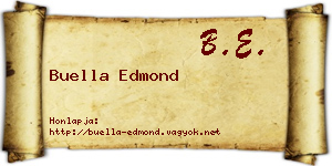 Buella Edmond névjegykártya